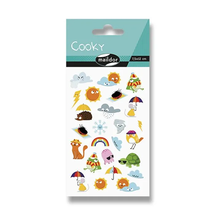 Główne zdjęcie produktu Samolepky Maildor 3D Cooky Počasí