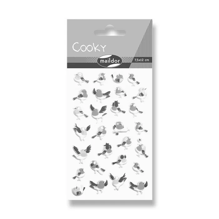 Główne zdjęcie produktu Samolepky Maildor 3D Cooky Ptáčci