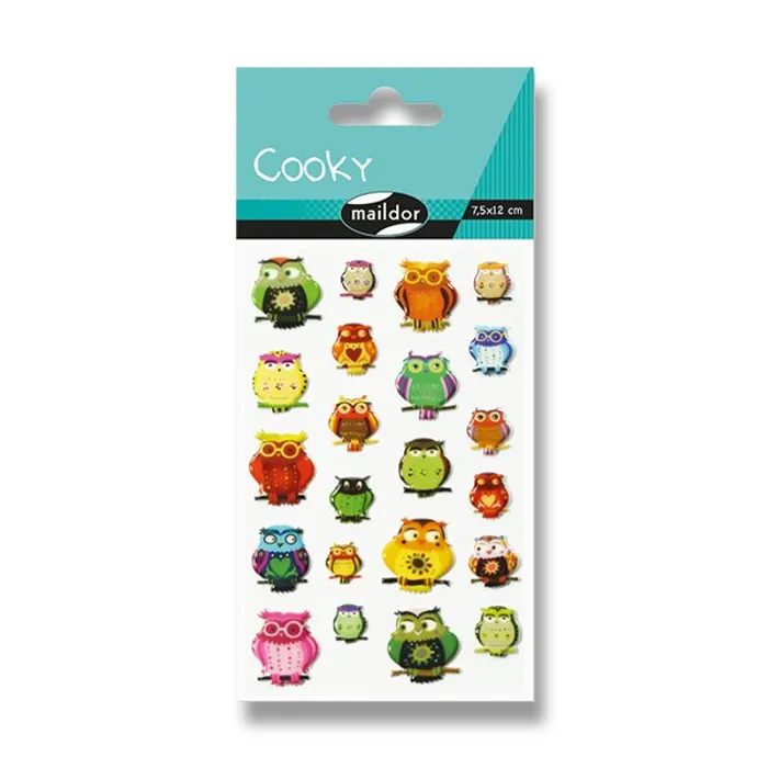 Główne zdjęcie produktu Samolepky Maildor 3D Cooky Sovy