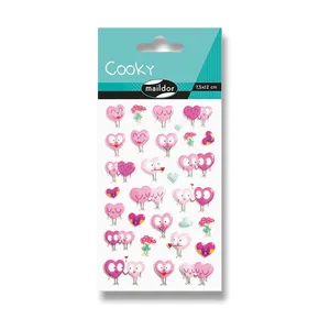 Naklejki Maildor 3D Cooky Zakochane Serca