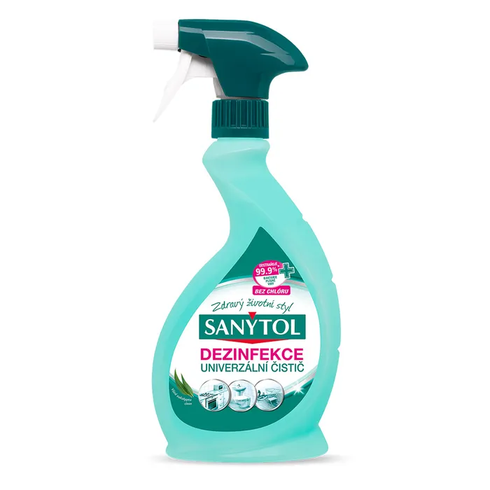 Główne zdjęcie produktu Sanytol Eukalyptus Dezinfekční univerzální čistící prostředek rozprašovač 500 ml