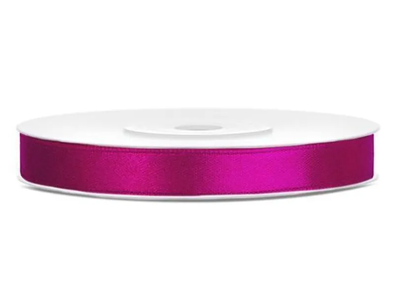 Główne zdjęcie produktu Saténová stuha, fuchsiová, 6 mm x 25 m
