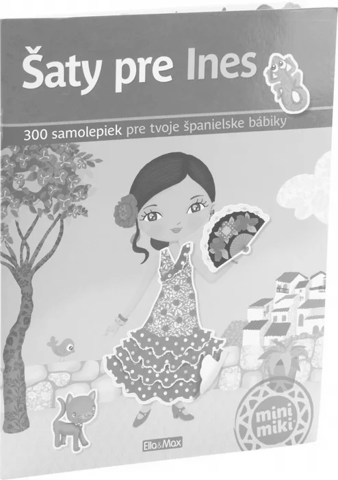 Główne zdjęcie produktu Šaty pre INES – Kniha samolepiek