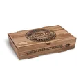 Sznycel box (z tektury falistej) kraft z nadrukiem 280 x 170 x 60 mm [100 szt]