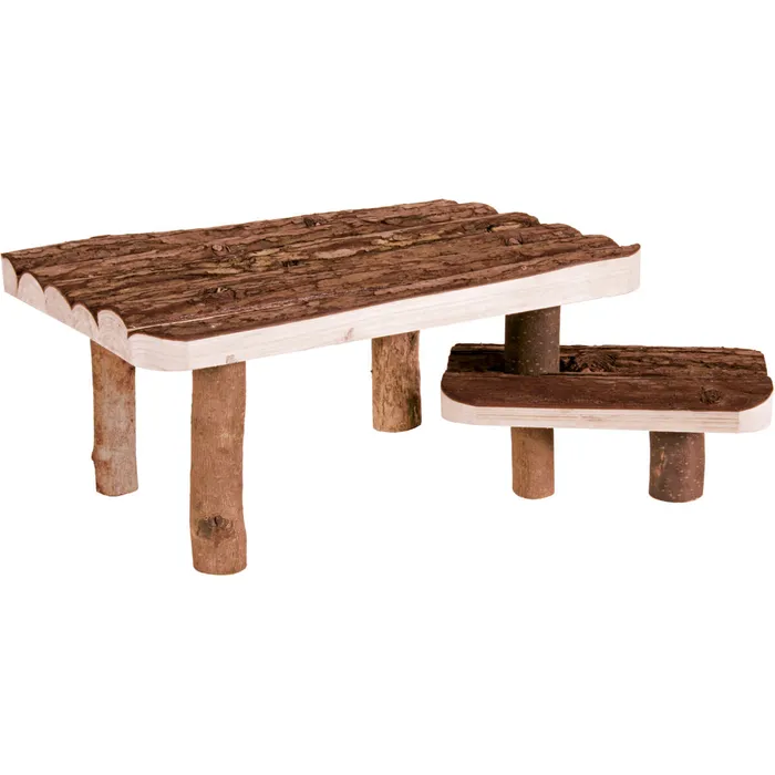 Główne zdjęcie produktu Schodiště pro morče, králíka 2 patra 37x17x28 cm