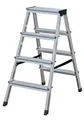 Drabinka "Dopplo", 2x5 stopni, z platformą, składana, aluminiowa, KRAUSE
