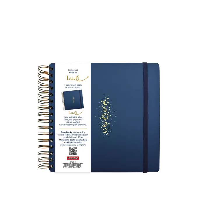Główne zdjęcie produktu Scrapbook Luxi - 210x210 - lamino - námořnická modrá