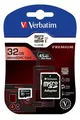 Karta pamięci SecureDigital SDHC 32 GB, klasa 10, z adapterem, Verbatim