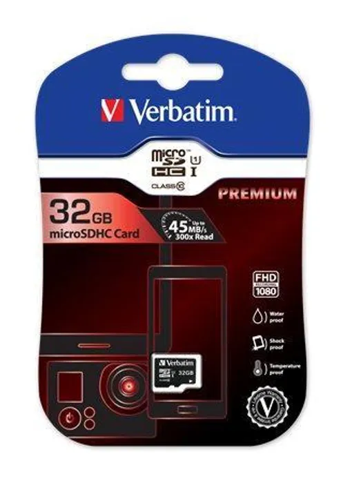 Główne zdjęcie produktu SecureDigital SDHC 32GB micro paměťová karta , Class 10, Verbatim