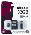 SecureDigital SDHC 32GB micro paměťová karta s adaptérem, Class 4, Kingston