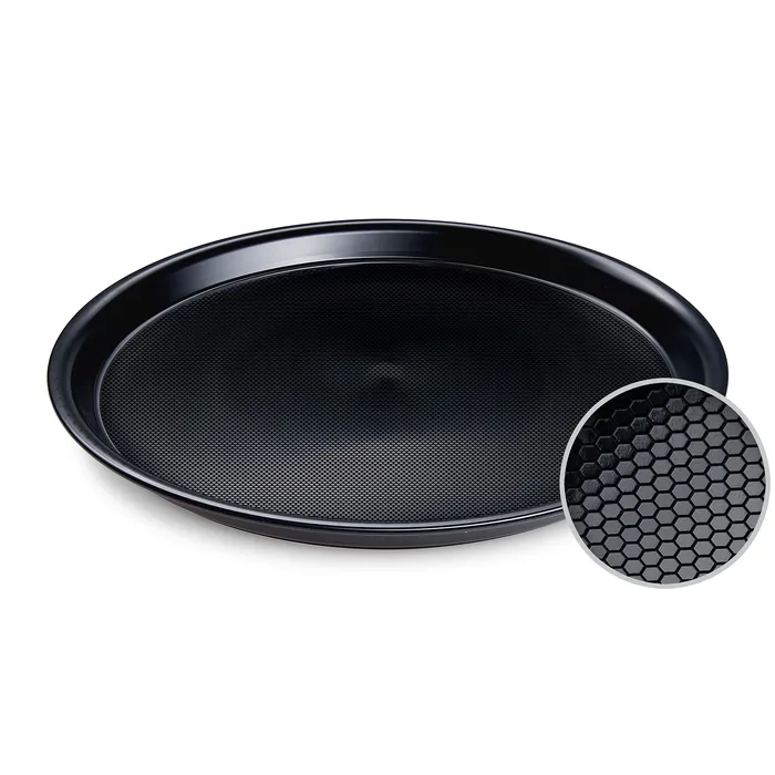 Główne zdjęcie produktu Servírovací podnos (PS) Gastro kulatý černý průměr 37 x 3 cm [1 ks]