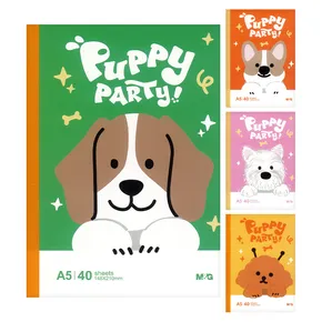Zeszyt w kratkę A5 M&G Puppy Party! (4 wzory)
