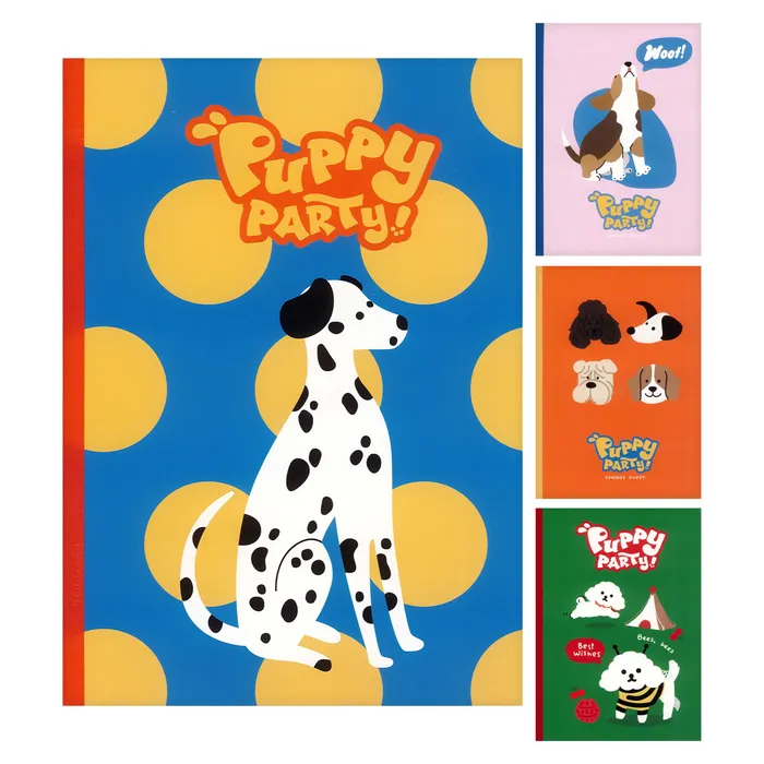 Główne zdjęcie produktu Sešit linkovaný B5 M&G Puppy Party! (4 designy)