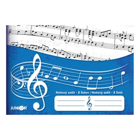 Zeszyt nutowy - 8 kartek - JUNIOR