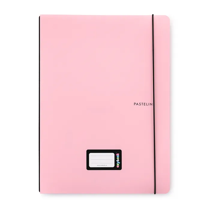 Główne zdjęcie produktu Sešit PP Oxybook A4 40 listů PASTELINI růžová