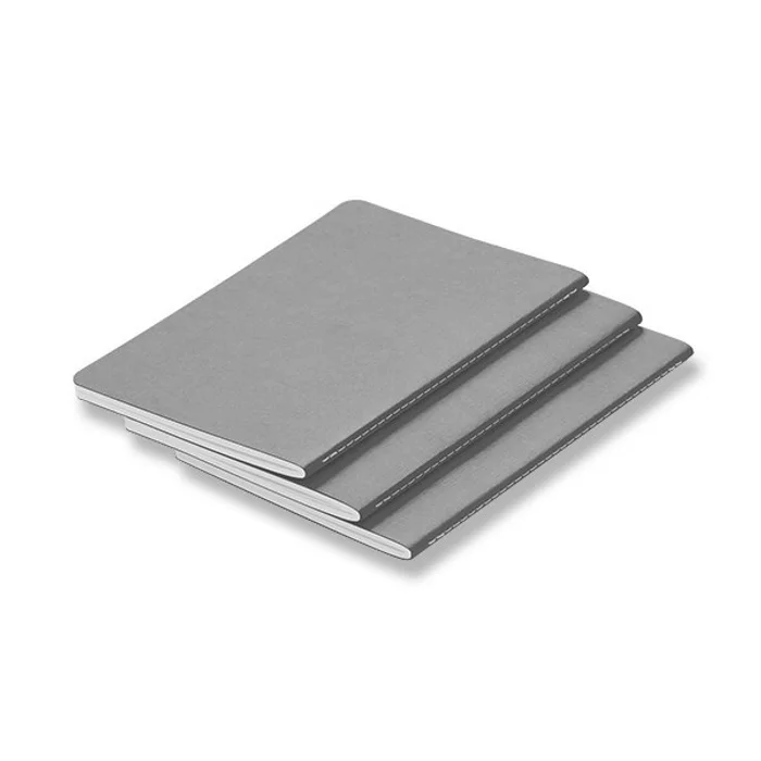 Główne zdjęcie produktu Sešity LAMY B5 - měkké desky A5, linkované, 3 ks, grey
