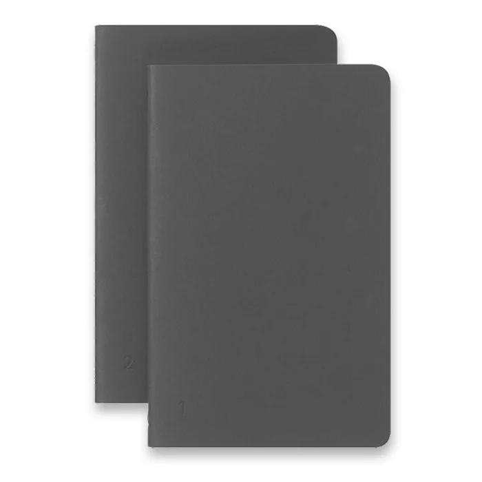Główne zdjęcie produktu Sešity Moleskine Smart - měkké desky S, linkované, 2 ks, černé