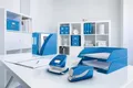 Następne zdjęcie produktu Zszywacz Wow, jasnoniebieski, elektryczny, nr 10, 10 arkuszy, LEITZ