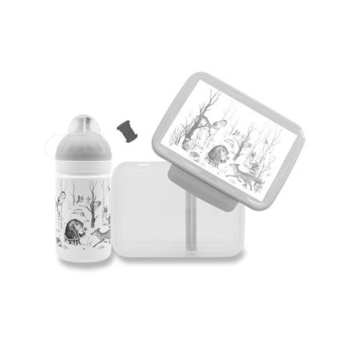 Główne zdjęcie produktu Set Zdravá lahev 0,5 l a Zdravá sváča Lesní zvířátka