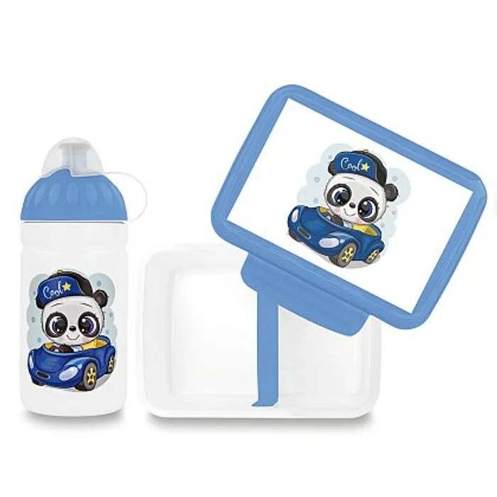 Główne zdjęcie produktu Set Zdravá lahev 0,5 l a Zdravá sváča - Panda driver