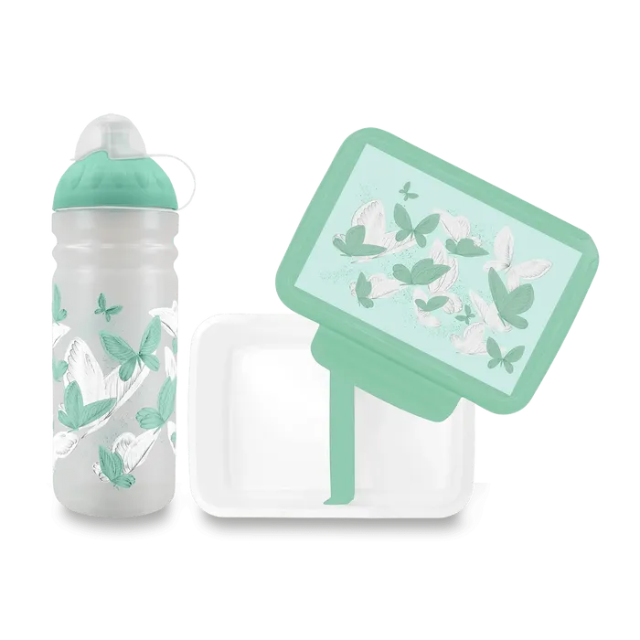 Główne zdjęcie produktu Set Zdravá lahev 0,7 l a Zdravá sváča - butterfly