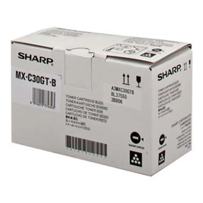 Główne zdjęcie produktu Sharp originální toner MX-C30GTB, black, 6000str., Sharp MX-C250FE, C300WE, O