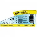 Następne zdjęcie produktu Kabel sieciowy 230V przedłużacz, C13-C14, 2m, VDE approved, czarny, Logo