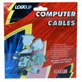 Następne zdjęcie produktu Kabel sieciowy 230V przedłużacz, C13-C14, 3m, VDE approved, czarny, Logo, blistr