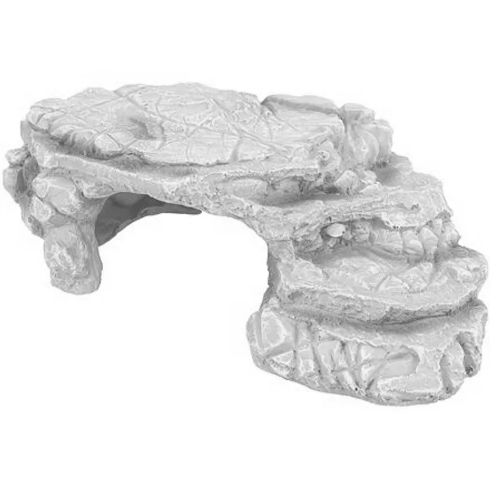 Główne zdjęcie produktu Skalní plošina s jeskyní, polyesterová pryskyřice, 25x8x18 cm