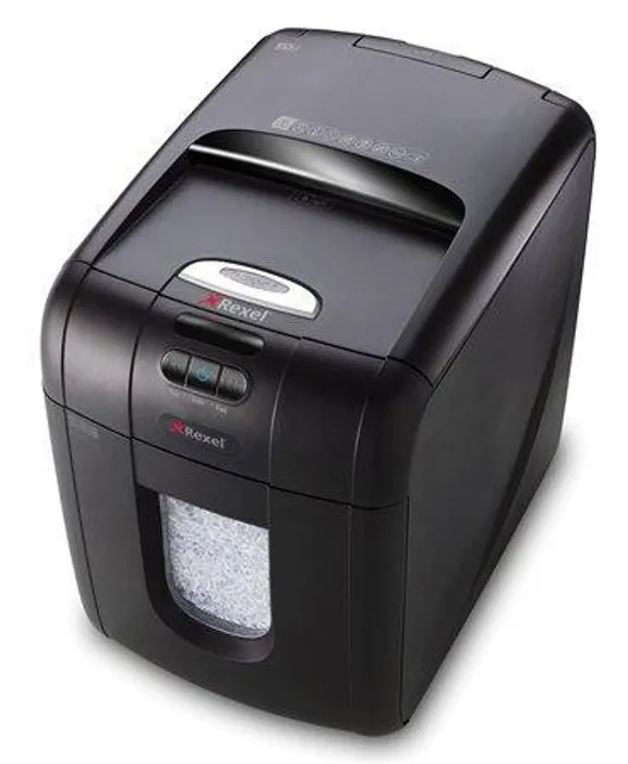 Główne zdjęcie produktu Skartovací stroj "Auto+ 100M", křížový řez, 100 listů, REXEL