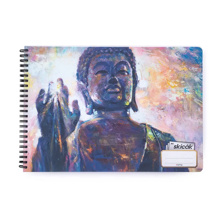 Główne zdjęcie produktu Skicák A4 tw,50 listů, 190g Budha