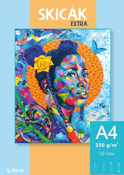 Główne zdjęcie produktu Skicák A4/10listů EXTRA