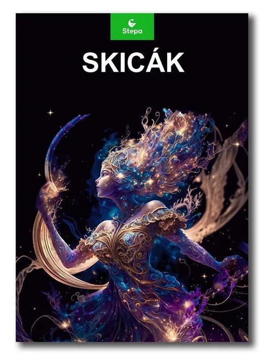 Główne zdjęcie produktu Skicák A4/20listů černý