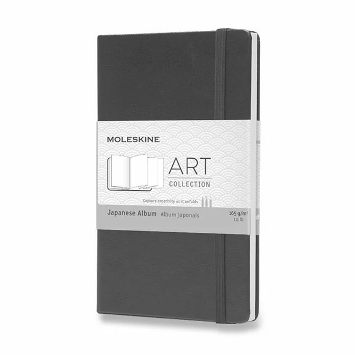 Główne zdjęcie produktu Skicář Moleskine Japanese Album - tvrdé desky S, černý