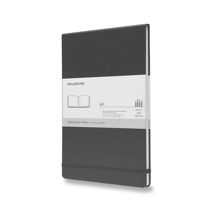 Główne zdjęcie produktu Skicář Moleskine Watercolour Album - tvrdé desky A4, černý
