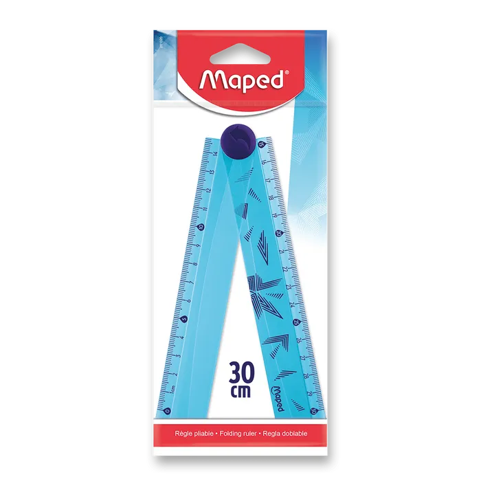 Główne zdjęcie produktu Skládací pravítko Maped Arctic - 15/30 cm