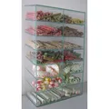 Następne zdjęcie produktu Szklany pojemnik na smakołyki - panel H51/W30/H15/2x7 półek