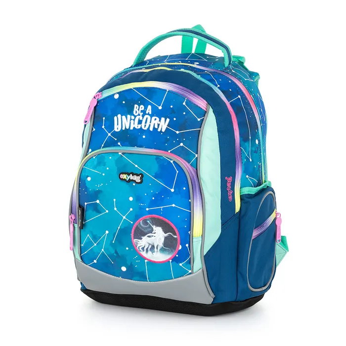 Główne zdjęcie produktu Školní batoh OXY GO Unicorn pattern