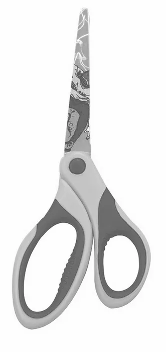 Główne zdjęcie produktu Školní nůžky KEYROAD Tattoo, 18cm, Street