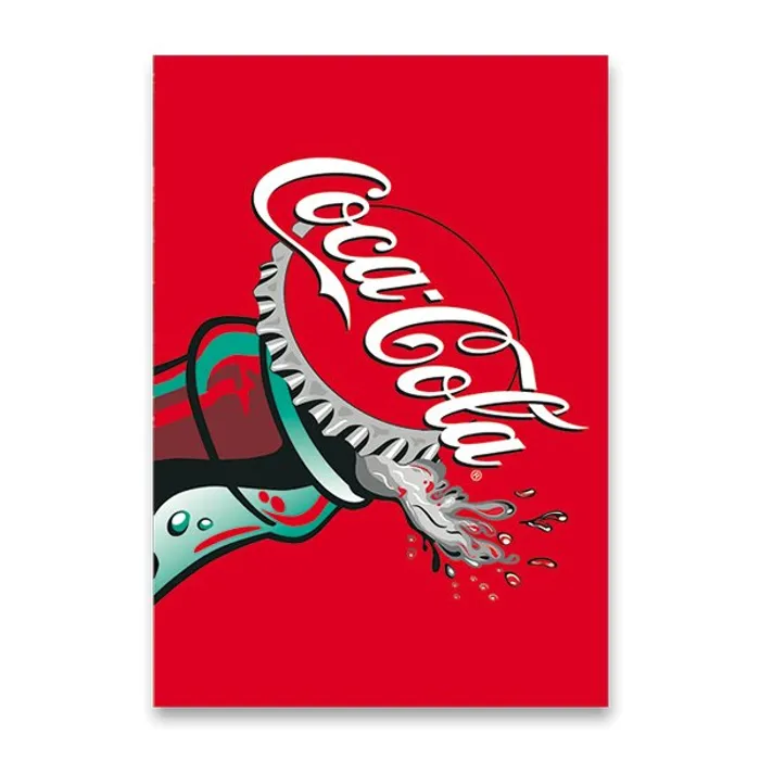 Główne zdjęcie produktu Školní sešit Coca Cola 2024 A4, linkovaný, 40 listů, mix motivů