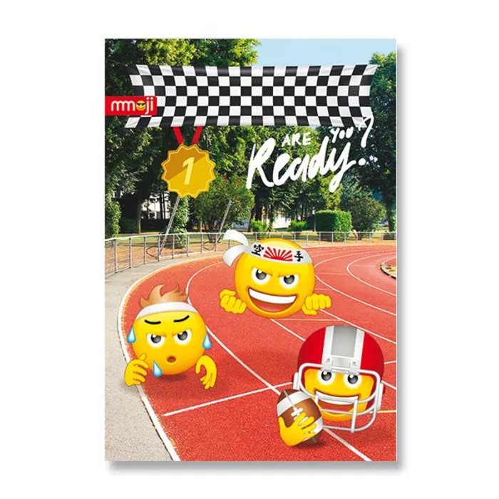 Główne zdjęcie produktu Školní sešit Emoji A4, linkovaný, 40 listů, mix motivů