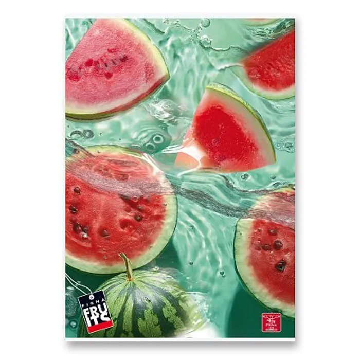 Główne zdjęcie produktu Školní sešit Pigna Fruits - A4, linkovaný, 42 listů, mix motivů