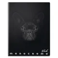 Notatnik szkolny Pigna Monocromo Black A4, w linie, 40 kartek, mix motywów