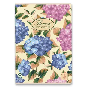 Notatnik szkolny Pigna Nature Flowers A4, czysty, 40 kartek, mix motywów