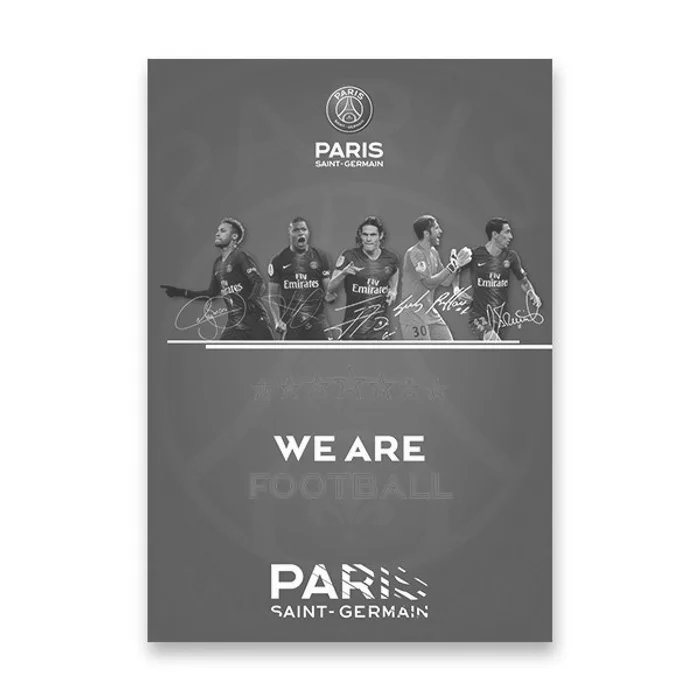 Główne zdjęcie produktu Školní sešit Pigna Paris Saint-Germain A5, linkovaný, 40 listů, mix motivů