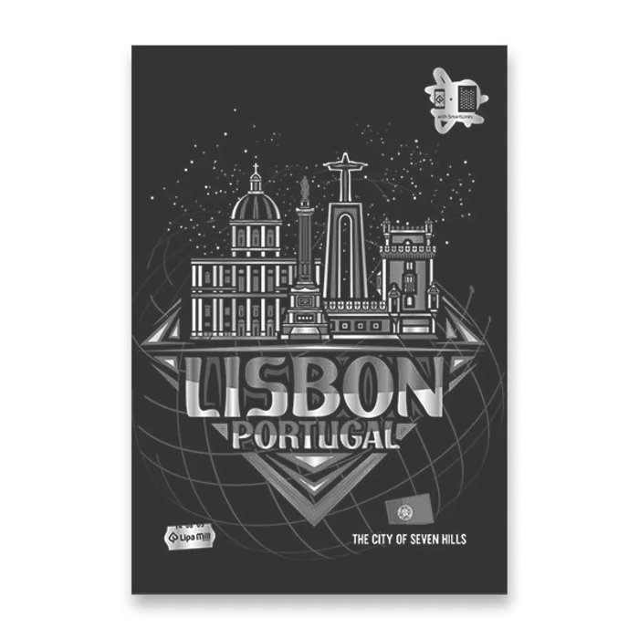 Główne zdjęcie produktu Školní sešit Premium Metallic Cities A4, linkovaný, 40 listů, mix motivů