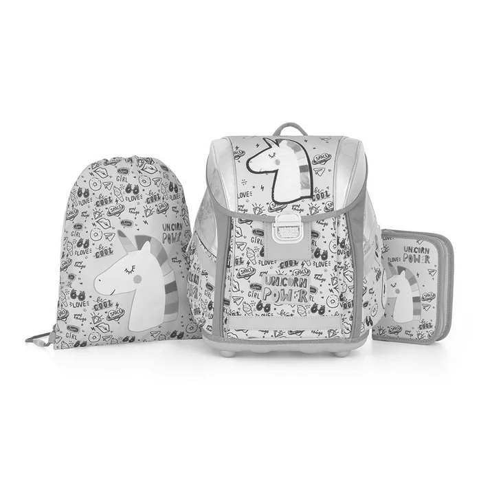 Główne zdjęcie produktu Školní set 3ks PREMIUM LIGHT Unicorn iconic