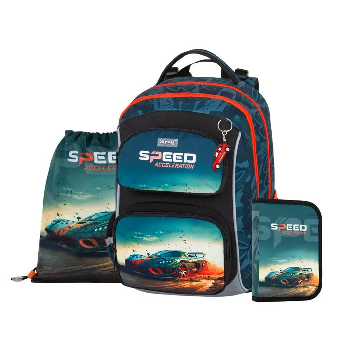Główne zdjęcie produktu Školní set OXY JUMPER Auto [3 ks]