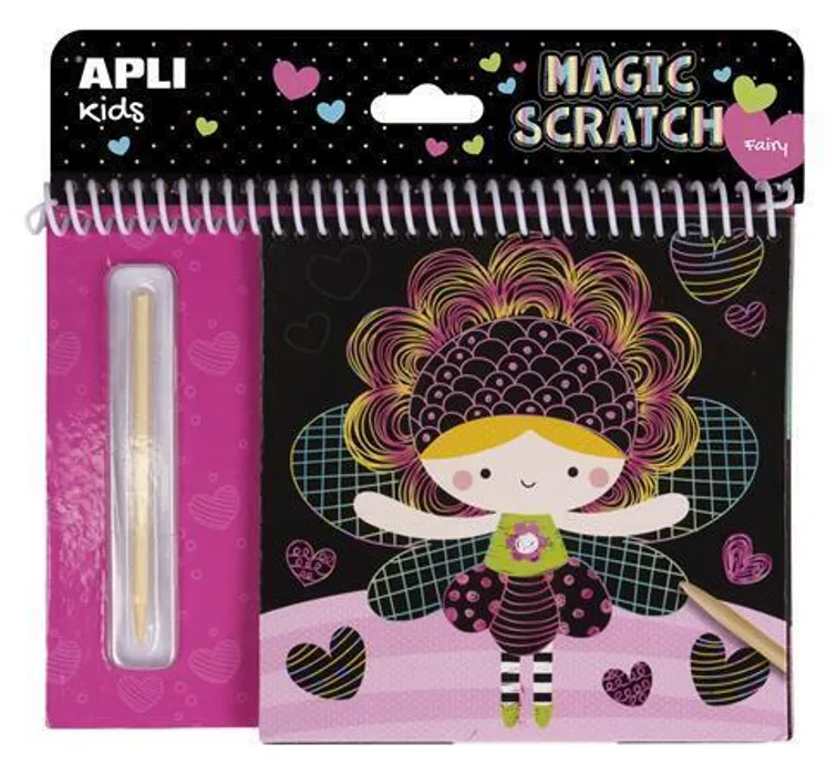 Główne zdjęcie produktu Škrabací obrázky "Magic Scratch Fairies", pohádky, APLI