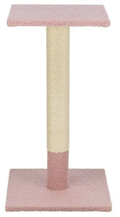 Główne zdjęcie produktu Škrabací sloupek BEANA, 69 cm, teddy plyš, starorůžová - LIMITOVANÁ NABÍDKA